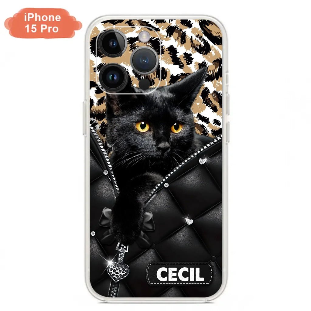 Custom Personalized Cat Phone Case For iPhone/Samsung - Upload Photo - Gift Idea For Cat Lovers