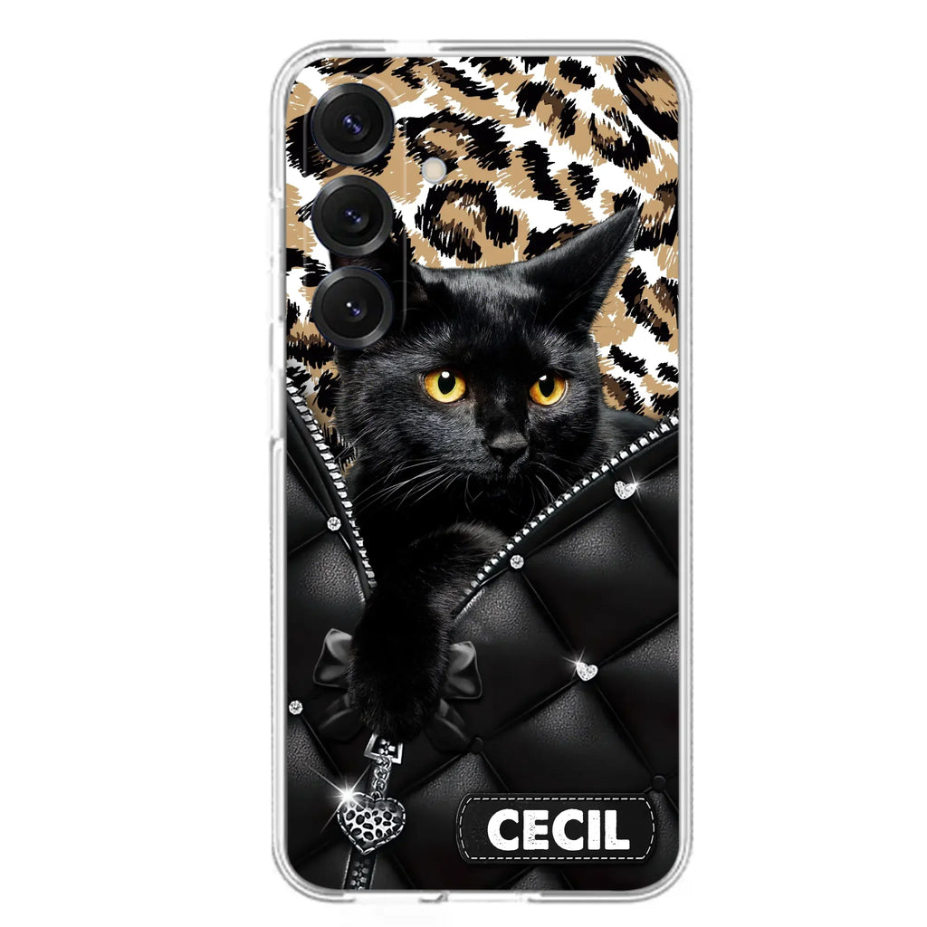 Custom Personalized Cat Phone Case For iPhone/Samsung - Upload Photo - Gift Idea For Cat Lovers