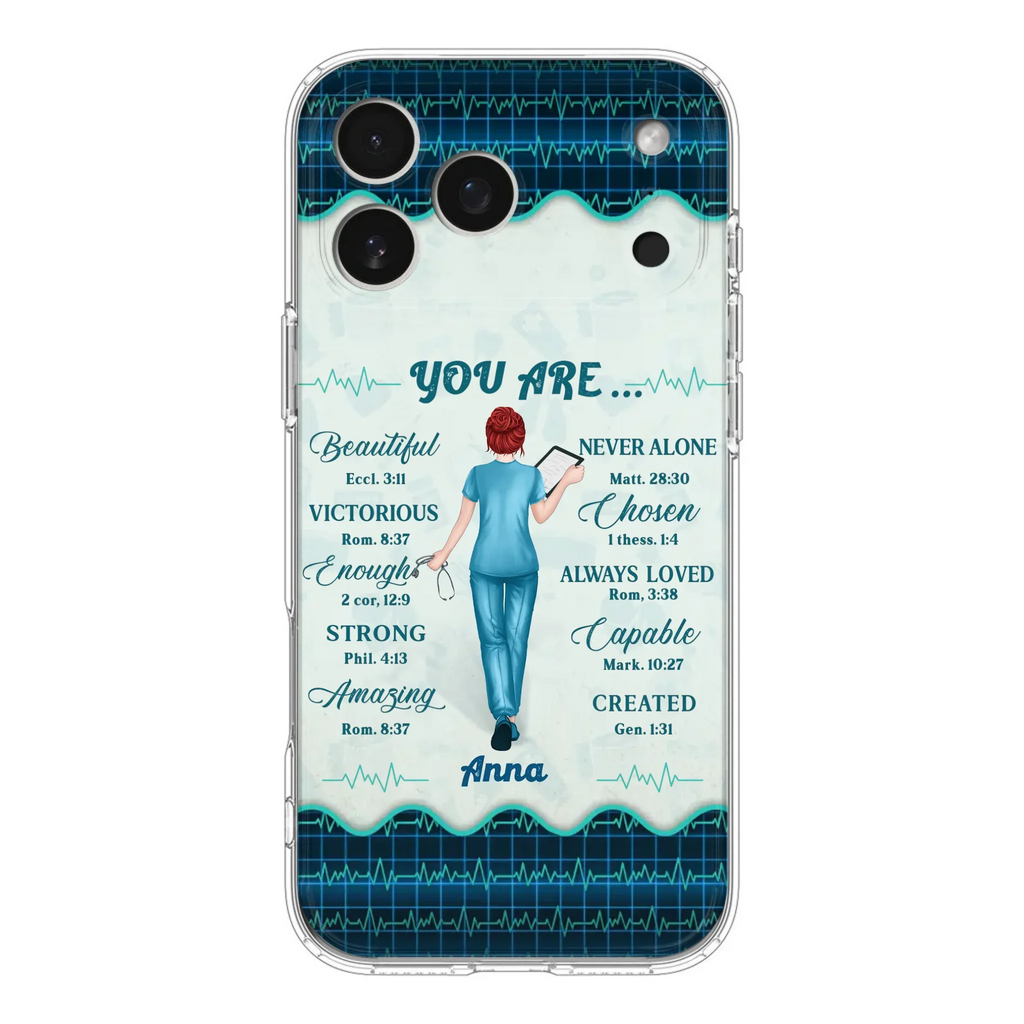 Custom Personalized Nurse Phone Case - Gift Idea For Nurse/ Birthday/ Friend - You Are Beautiful - Cases For iPhone/Samsung