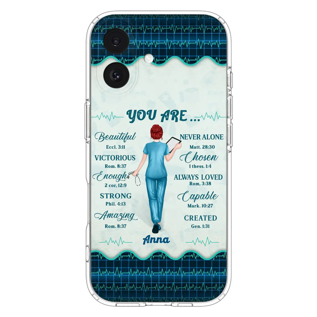 Custom Personalized Nurse Phone Case - Gift Idea For Nurse/ Birthday/ Friend - You Are Beautiful - Cases For iPhone/Samsung