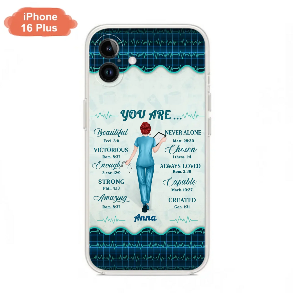 Custom Personalized Nurse Phone Case - Gift Idea For Nurse/ Birthday/ Friend - You Are Beautiful - Cases For iPhone/Samsung