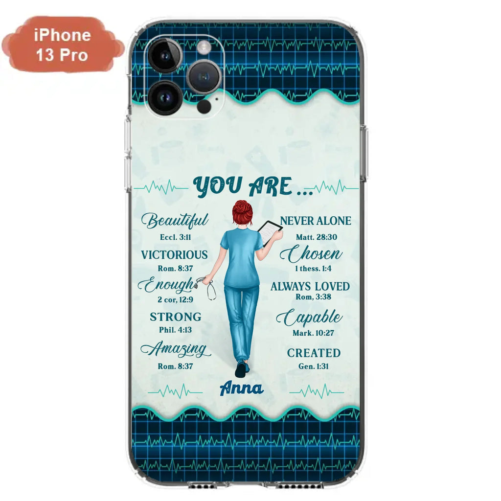 Custom Personalized Nurse Phone Case - Gift Idea For Nurse/ Birthday/ Friend - You Are Beautiful - Cases For iPhone/Samsung
