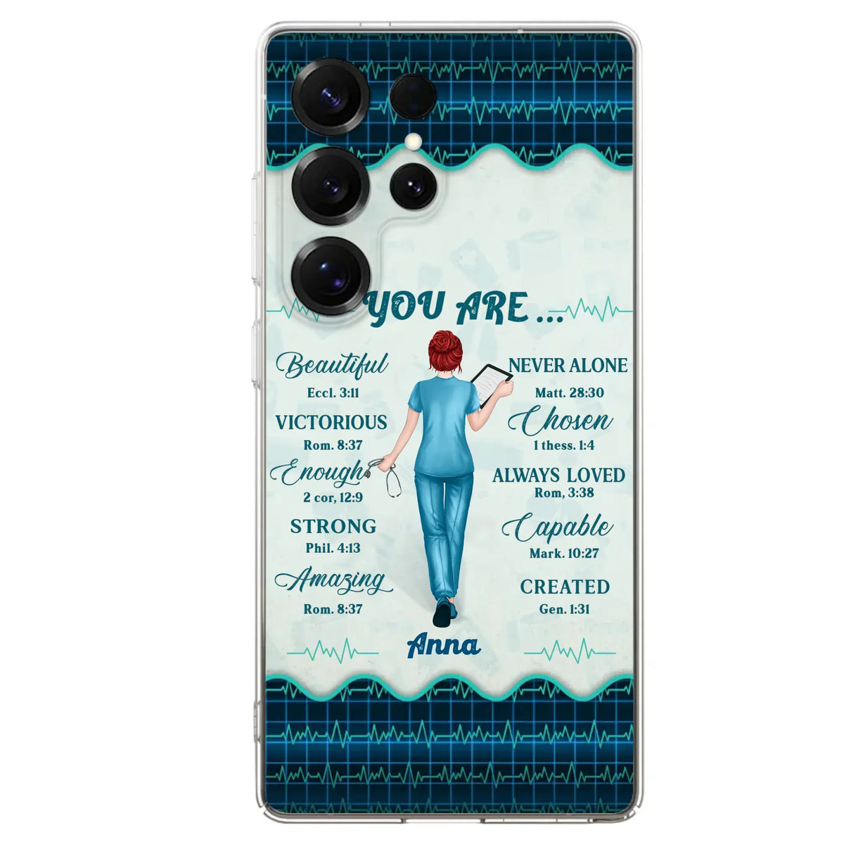 Custom Personalized Nurse Phone Case - Gift Idea For Nurse/ Birthday/ Friend - You Are Beautiful - Cases For iPhone/Samsung