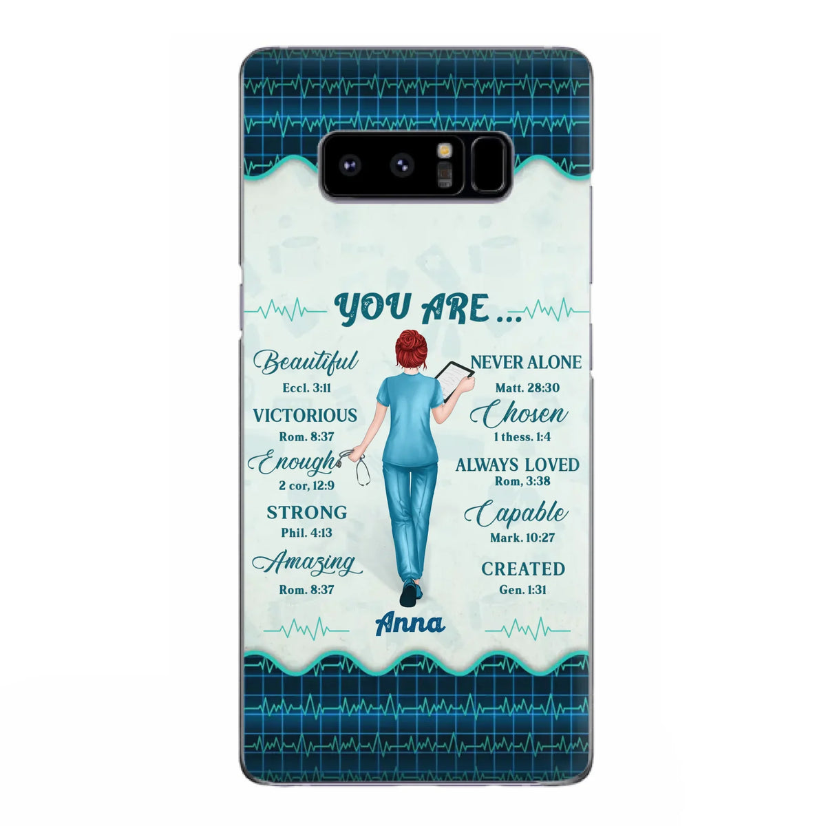 Custom Personalized Nurse Phone Case - Gift Idea For Nurse/ Birthday/ Friend - You Are Beautiful - Cases For iPhone/Samsung