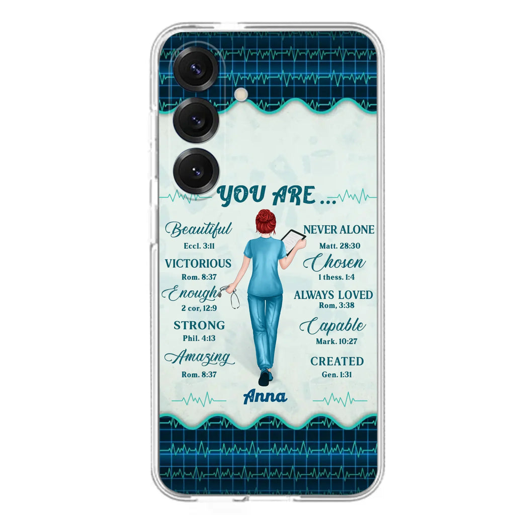 Custom Personalized Nurse Phone Case - Gift Idea For Nurse/ Birthday/ Friend - You Are Beautiful - Cases For iPhone/Samsung
