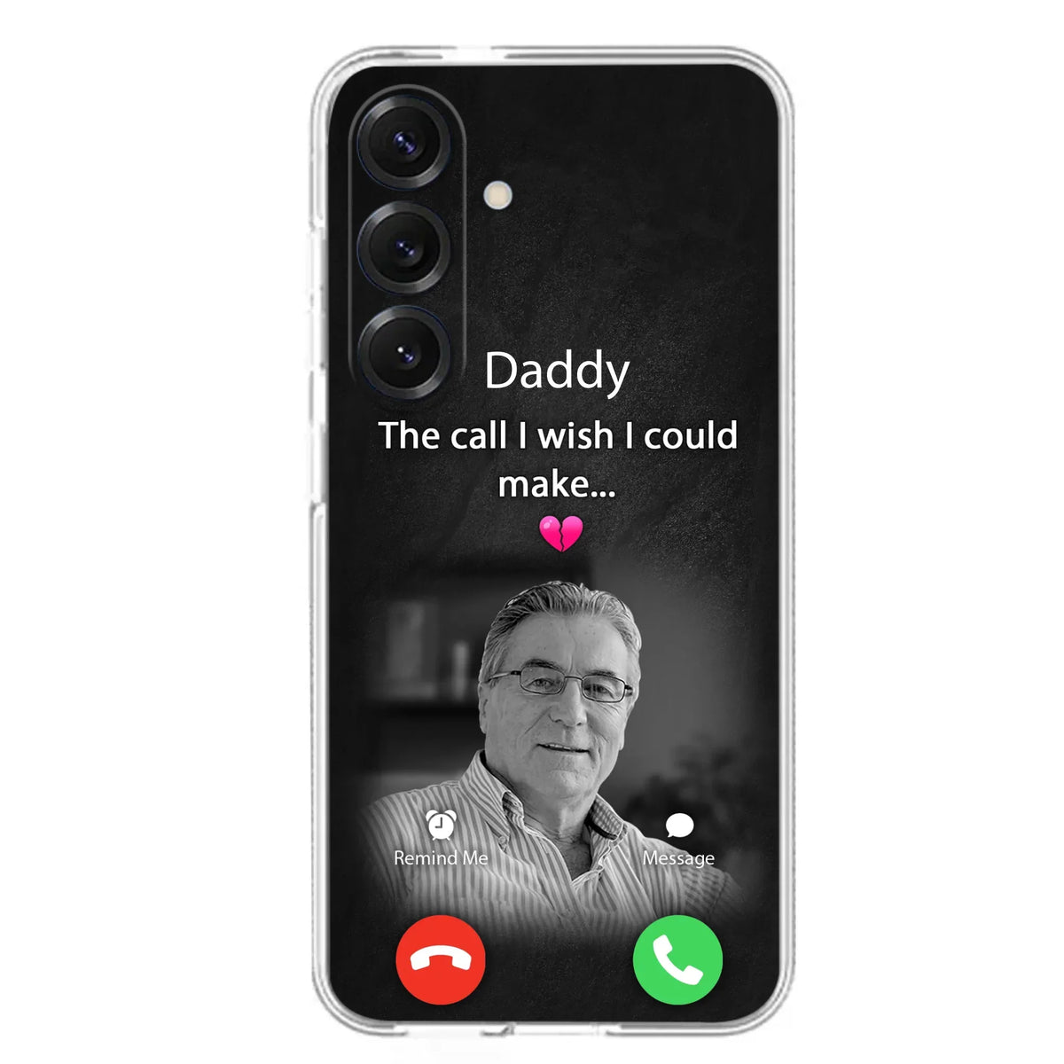 Custom Personalized Memorial Mom Phone Case - Upload Photo - Memorial Gift Idea For Mom/ Dad - The Call I Wish I Could Make - Case For iPhone And Samsung