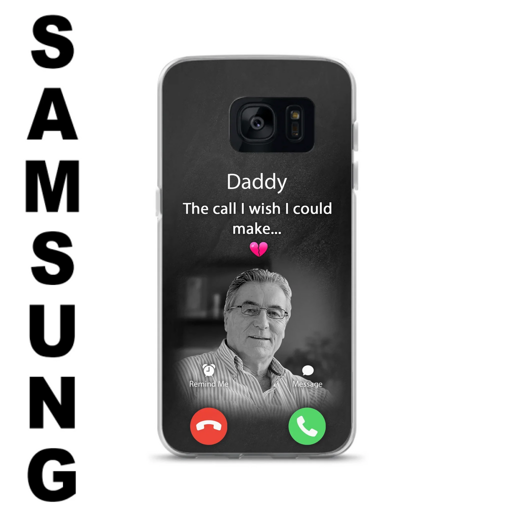 Custom Personalized Memorial Mom Phone Case - Upload Photo - Memorial Gift Idea For Mom/ Dad - The Call I Wish I Could Make - Case For iPhone And Samsung