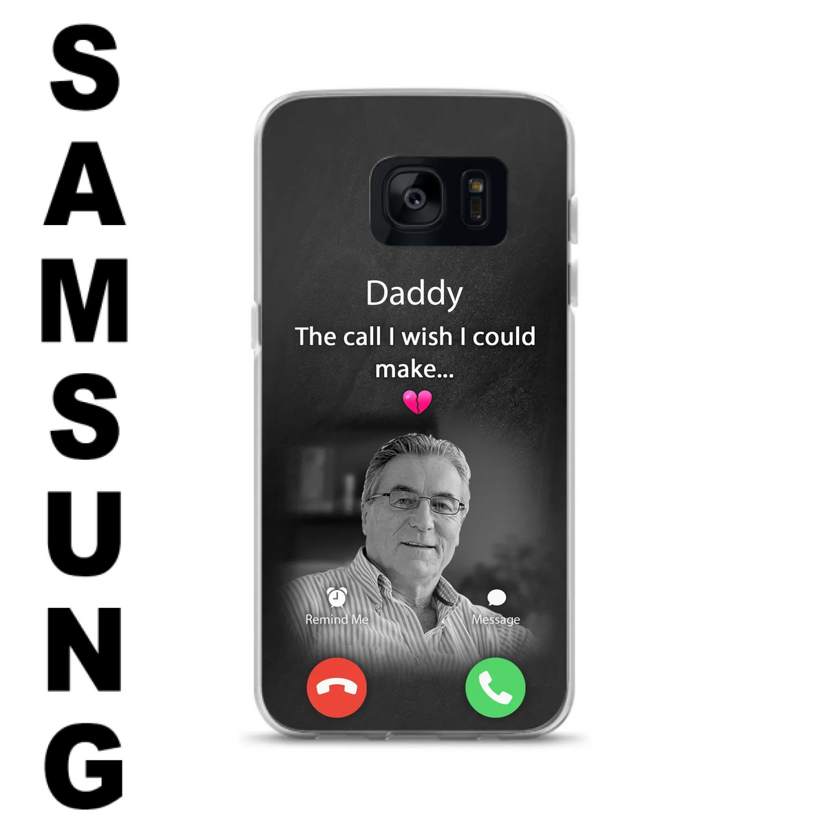 Custom Personalized Memorial Mom Phone Case - Upload Photo - Memorial Gift Idea For Mom/ Dad - The Call I Wish I Could Make - Case For iPhone And Samsung