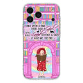 Custom Personalized Reading Girl Phone Case - Gift Idea For Books Lovers - It Was Me The End - Case For iPhone/Samsung