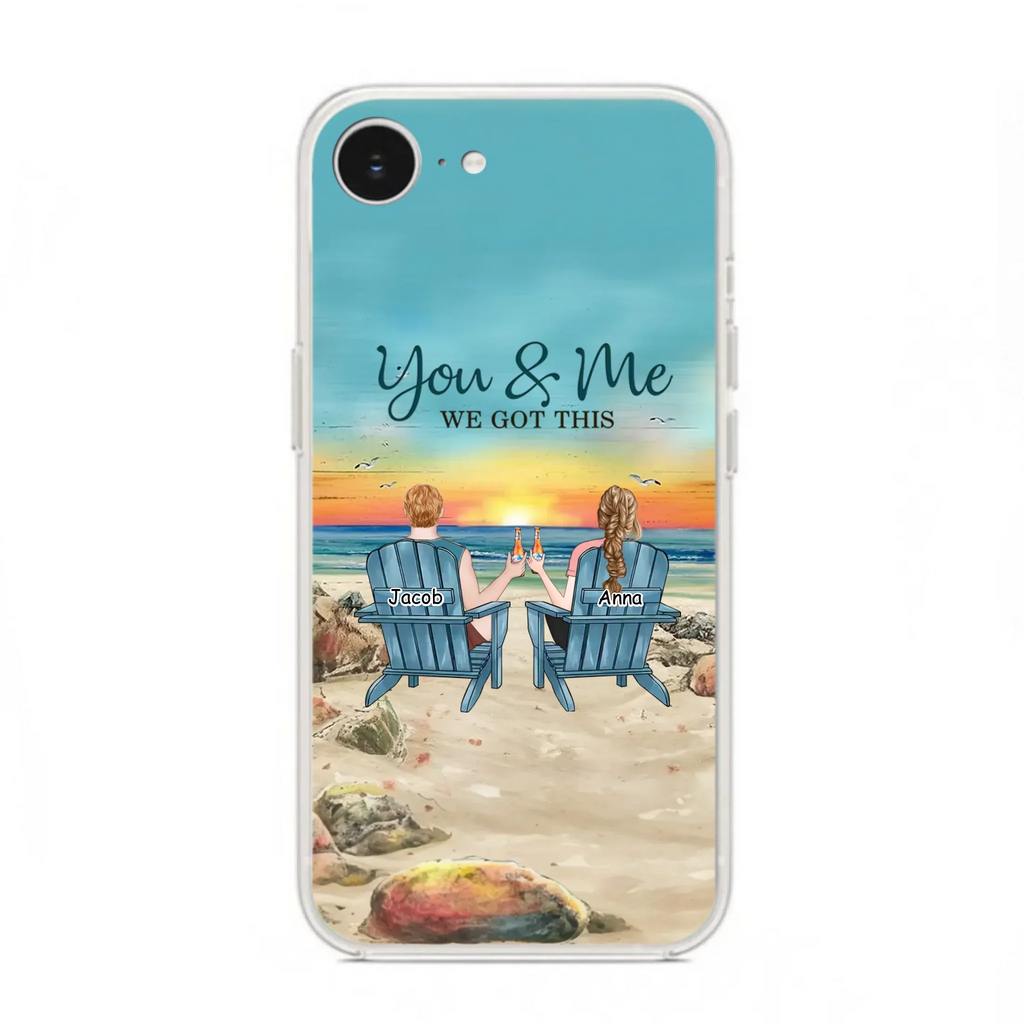 Custom Personalized Couple Phone Case - Gift Idea For Couple/ Valentines Day - You & Me We Got This - Case For iPhone/ Samsung