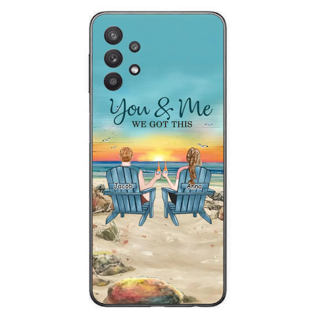 Custom Personalized Couple Phone Case - Gift Idea For Couple/ Valentines Day - You & Me We Got This - Case For iPhone/ Samsung