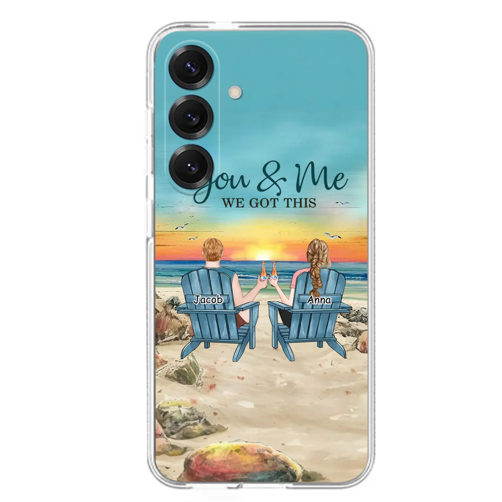 Custom Personalized Couple Phone Case - Gift Idea For Couple/ Valentines Day - You & Me We Got This - Case For iPhone/ Samsung