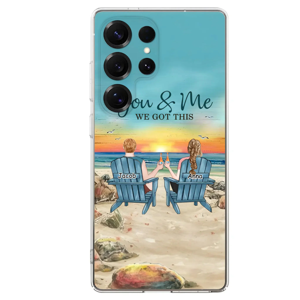 Custom Personalized Couple Phone Case - Gift Idea For Couple/ Valentines Day - You & Me We Got This - Case For iPhone/ Samsung