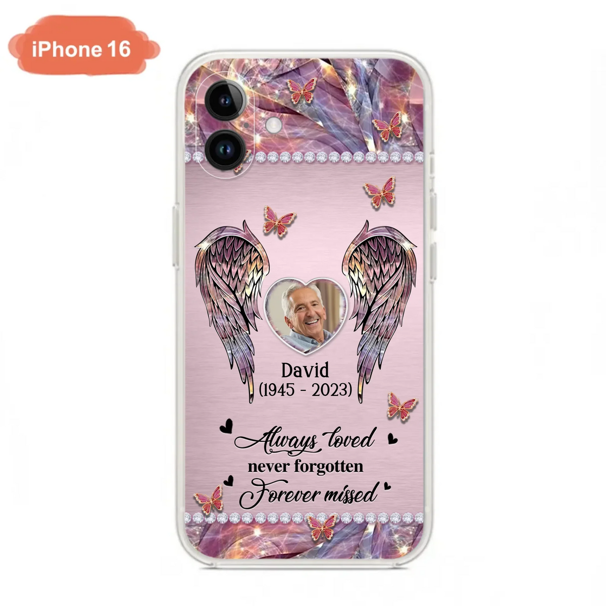 Custom Personalized Memorial Phone Case - Memorial Gift Idea For Family - Case For iPhone/Samsung - Always Loved Never Forgotten Forever Missed