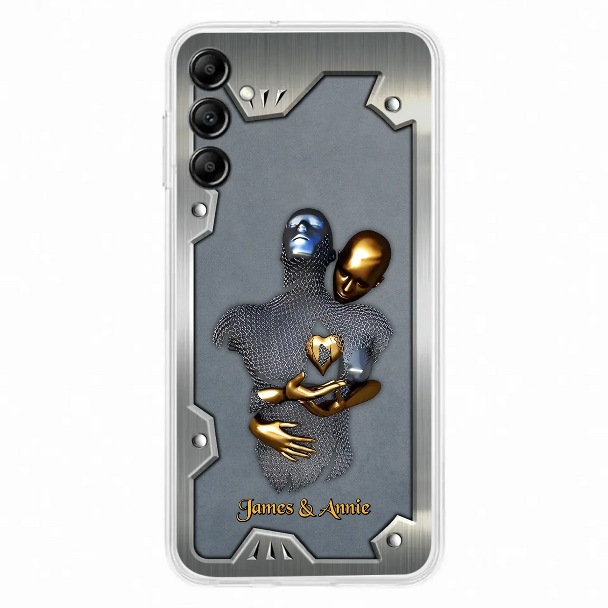 Custom Personalized Couple Phone Case - Gift Idea For Couple/ Valentines Day - Case For iPhone/ Samsung