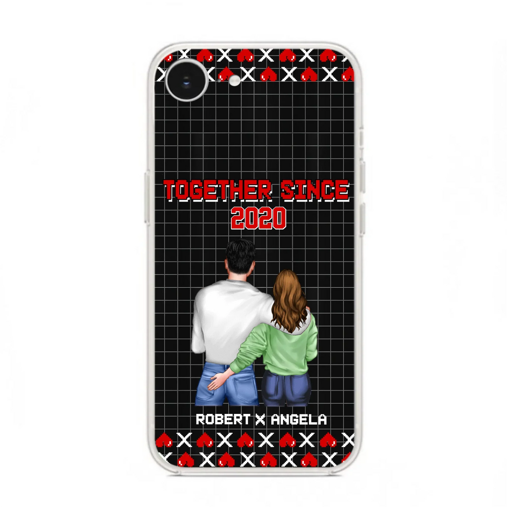 Custom Personalized Couple Phone Case - Gift Idea For Couple/Valentines Day - Together Since 2020 - Case For iPhone/Samsung