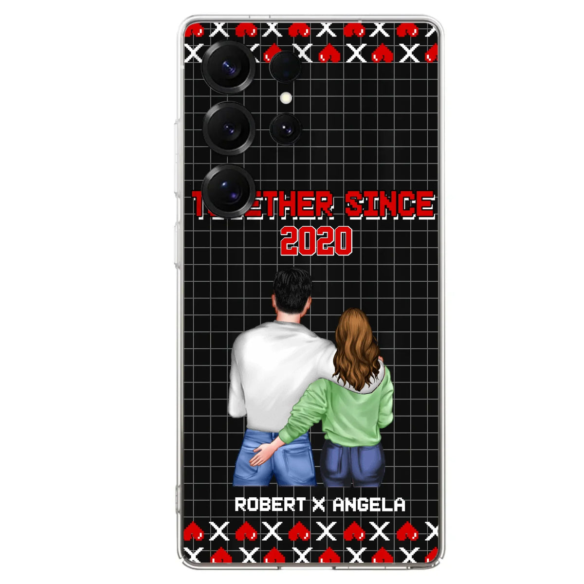 Custom Personalized Couple Phone Case - Gift Idea For Couple/Valentines Day - Together Since 2020 - Case For iPhone/Samsung