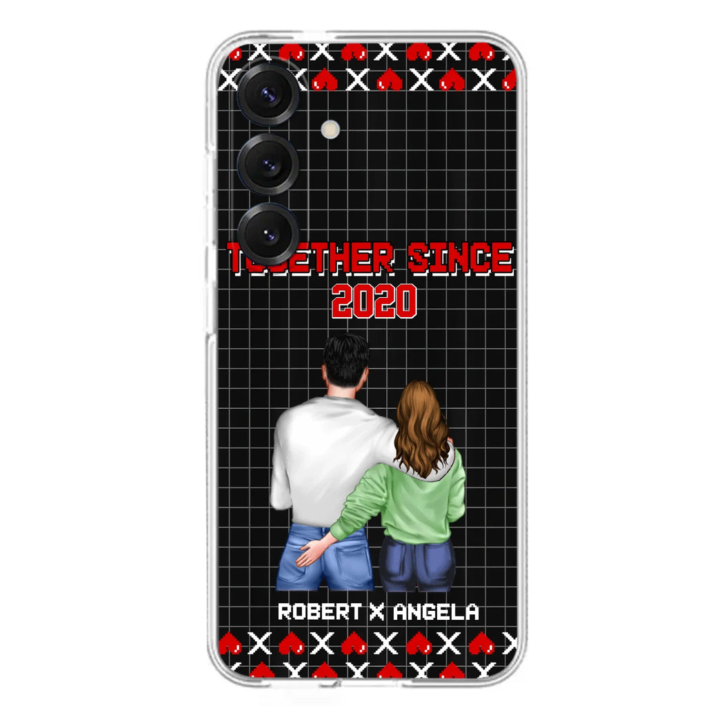 Custom Personalized Couple Phone Case - Gift Idea For Couple/Valentines Day - Together Since 2020 - Case For iPhone/Samsung