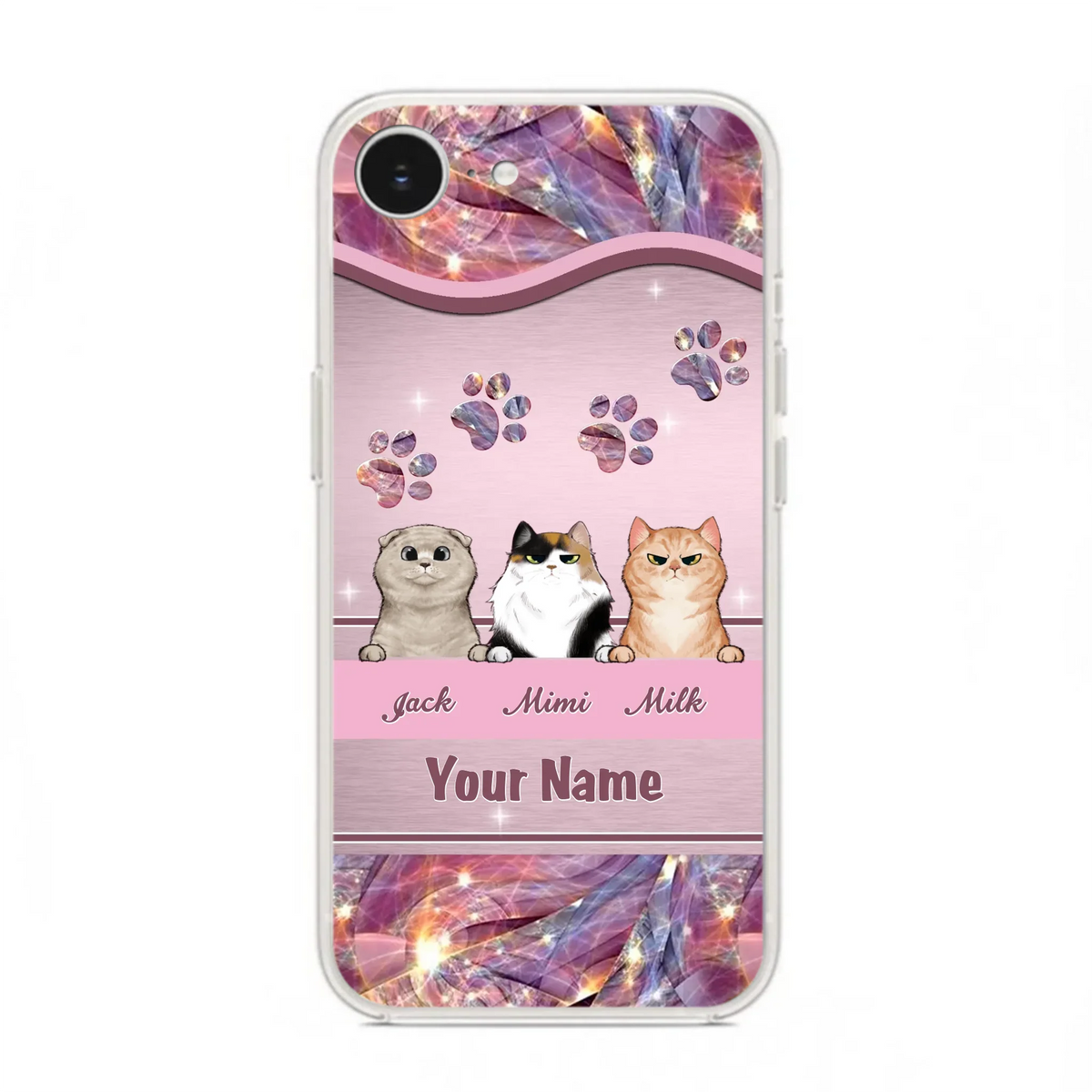 Custom Personalized Cat Phone Case For iPhone And Samsung - Gift Idea For Cat Lover - Up to 3  Cats