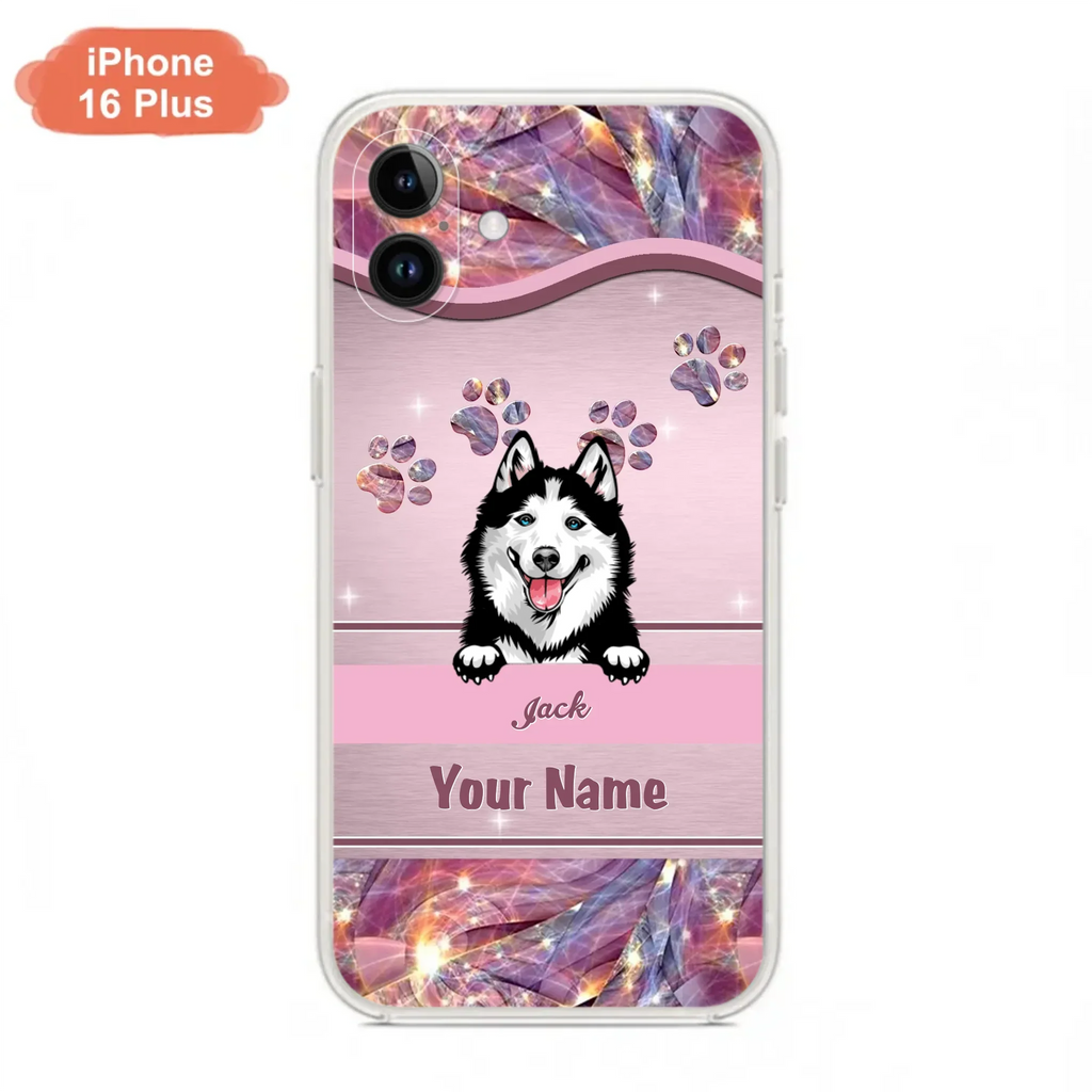 Custom Personalized Dog Phone Case For iPhone And Samsung - Gift Idea For Dog Lover - Up to 3 Dogs