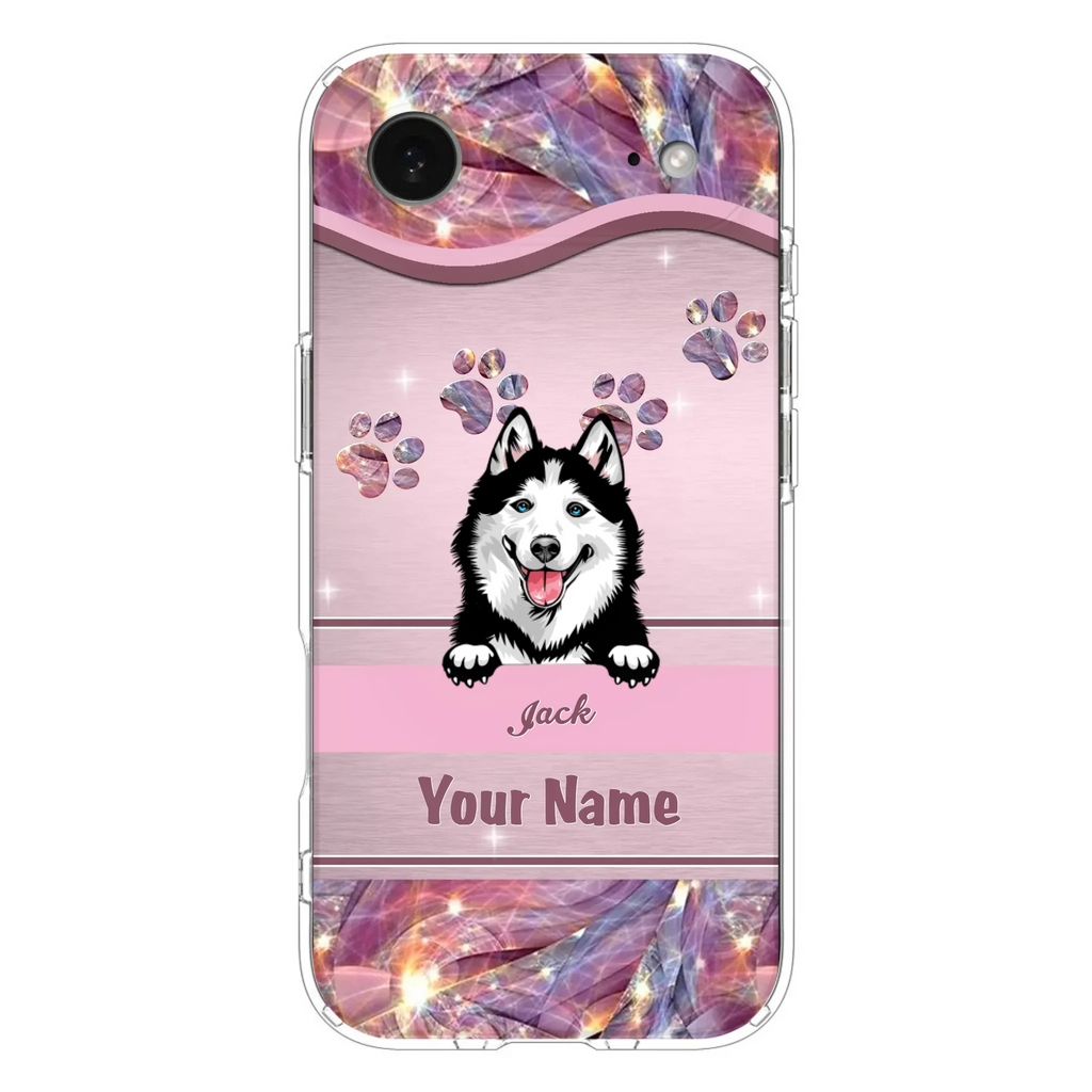 Custom Personalized Dog Phone Case For iPhone And Samsung - Gift Idea For Dog Lover - Up to 3 Dogs