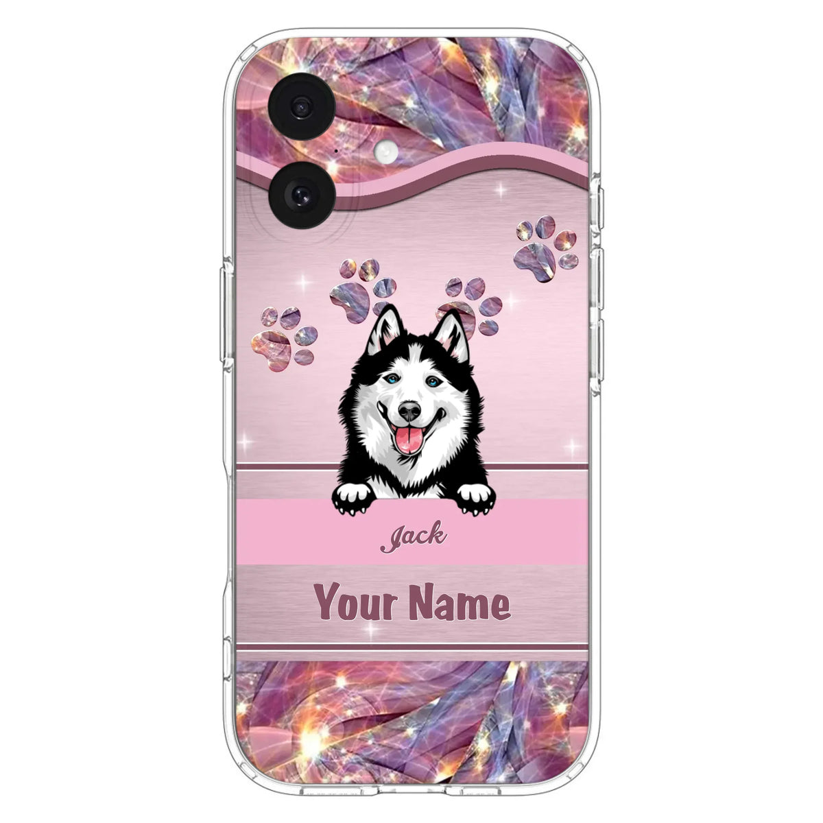 Custom Personalized Dog Phone Case For iPhone And Samsung - Gift Idea For Dog Lover - Up to 3 Dogs