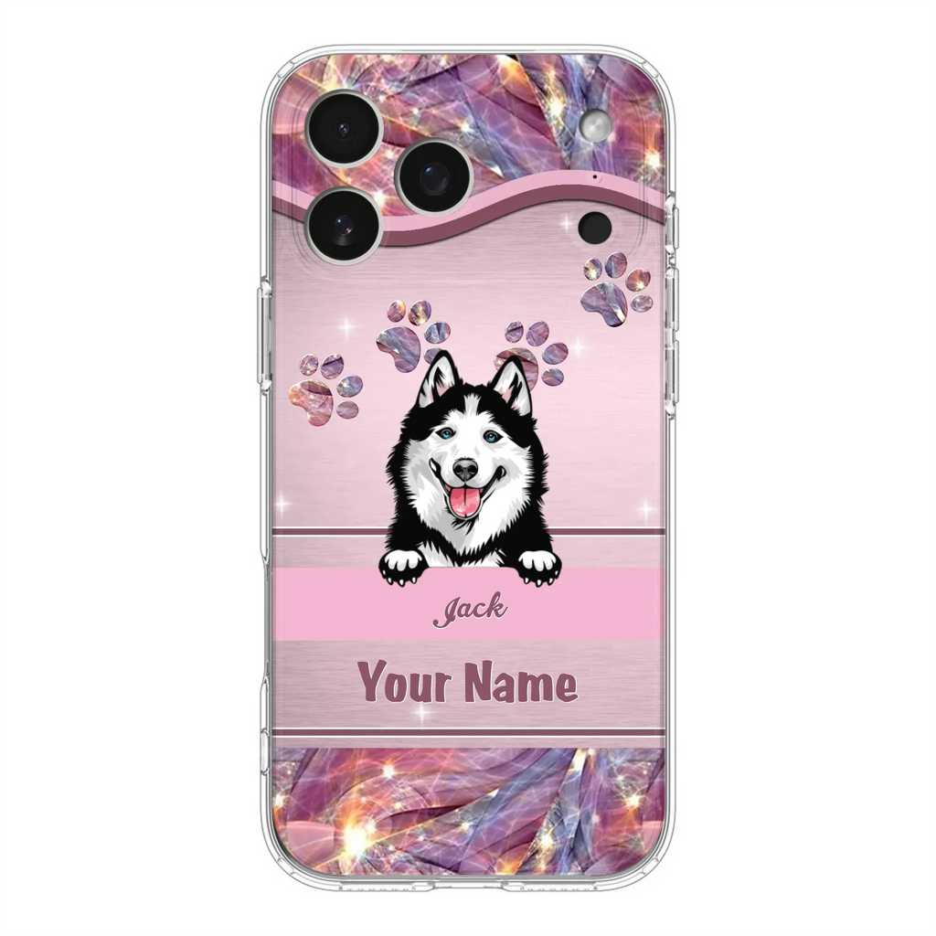 Custom Personalized Dog Phone Case For iPhone And Samsung - Gift Idea For Dog Lover - Up to 3 Dogs