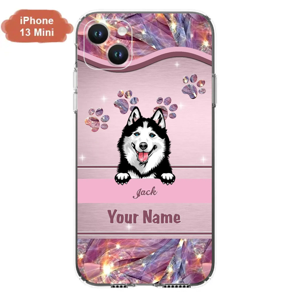 Custom Personalized Dog Phone Case For iPhone And Samsung - Gift Idea For Dog Lover - Up to 3 Dogs