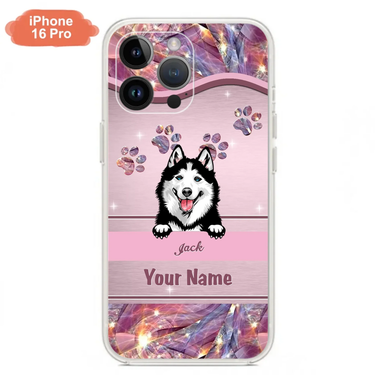Custom Personalized Dog Phone Case For iPhone And Samsung - Gift Idea For Dog Lover - Up to 3 Dogs