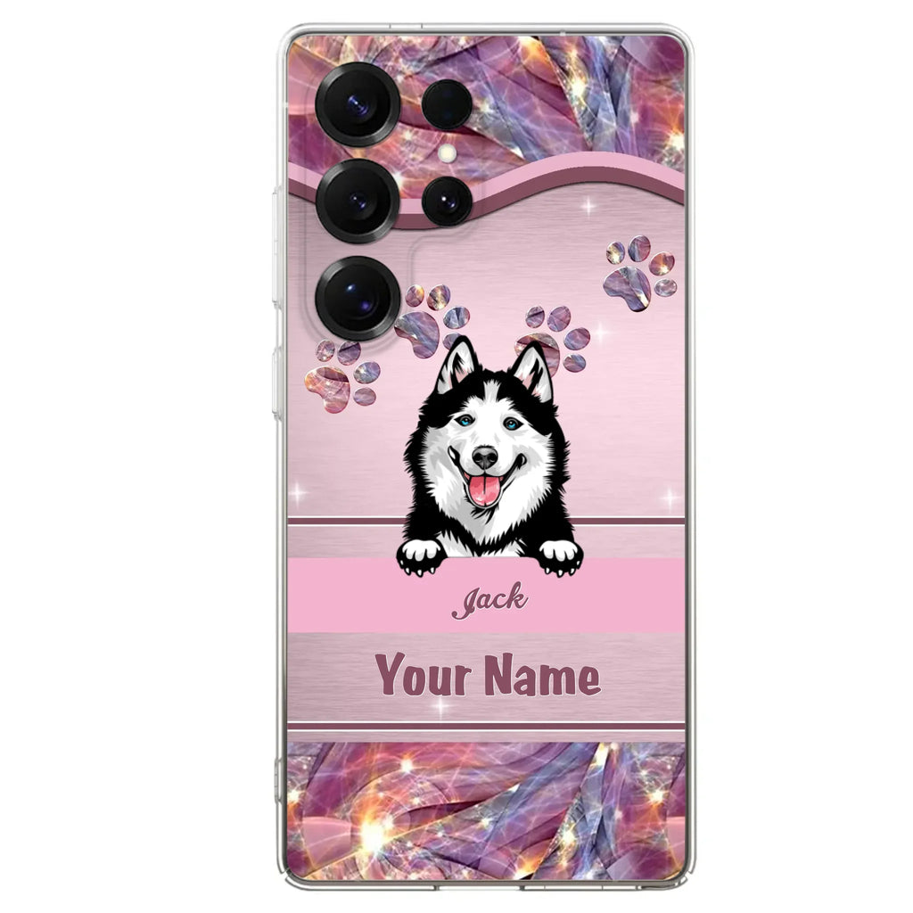 Custom Personalized Dog Phone Case For iPhone And Samsung - Gift Idea For Dog Lover - Up to 3 Dogs