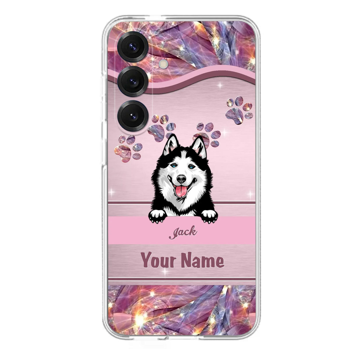 Custom Personalized Dog Phone Case For iPhone And Samsung - Gift Idea For Dog Lover - Up to 3 Dogs