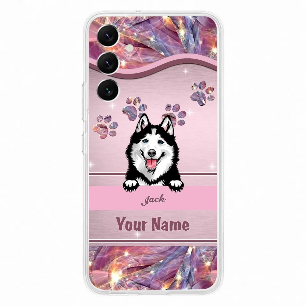 Custom Personalized Dog Phone Case For iPhone And Samsung - Gift Idea For Dog Lover - Up to 3 Dogs