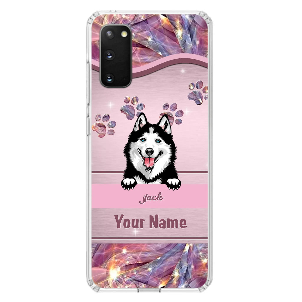 Custom Personalized Dog Phone Case For iPhone And Samsung - Gift Idea For Dog Lover - Up to 3 Dogs
