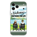 Custom Personalized Fishing Couple Phone Case - Gift Idea for Couple - Fishing Partners For Life - Case For iPhone/Samsung