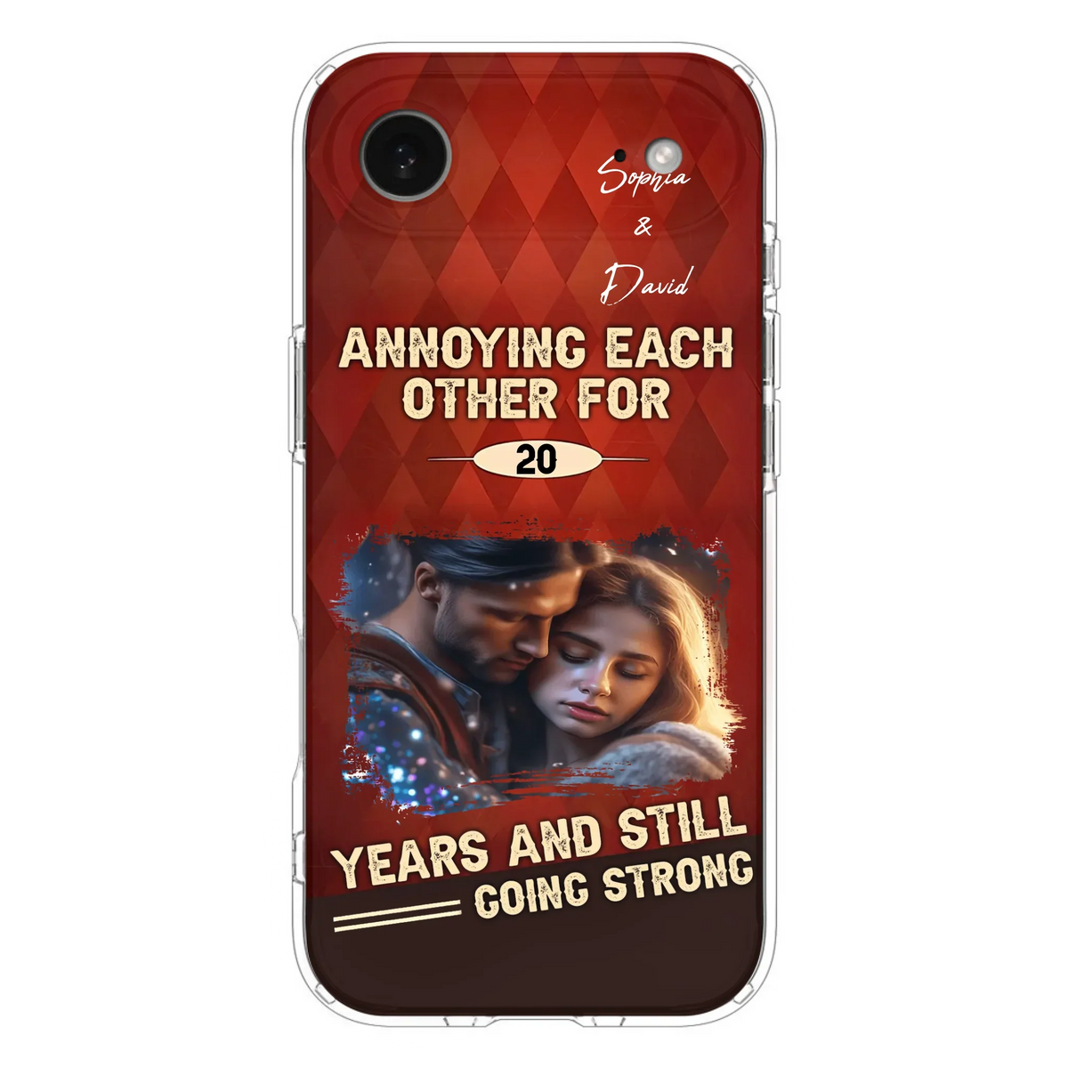 Personalized Couple Photo Phone Case - Gift Idea For Couple - Annoying Each Other For 20 Years And Still Going Strong - Case For iPhone/Samsung