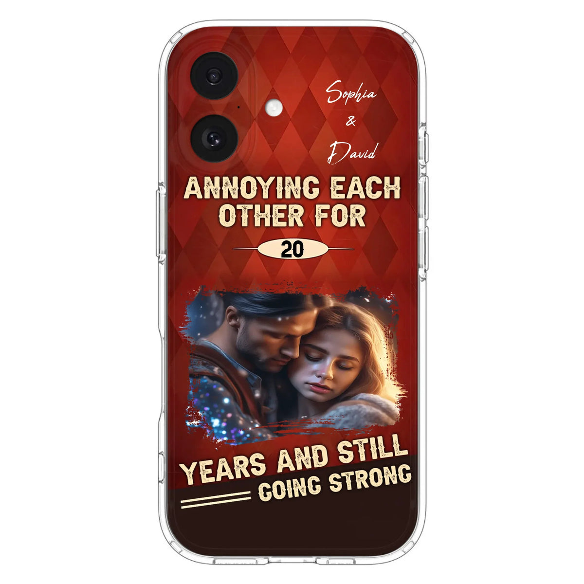 Personalized Couple Photo Phone Case - Gift Idea For Couple - Annoying Each Other For 20 Years And Still Going Strong - Case For iPhone/Samsung