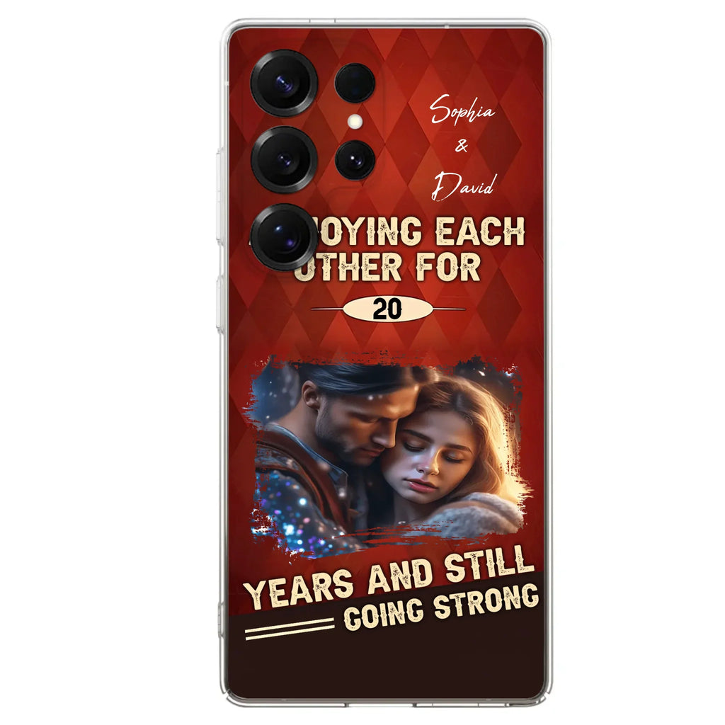 Personalized Couple Photo Phone Case - Gift Idea For Couple - Annoying Each Other For 20 Years And Still Going Strong - Case For iPhone/Samsung