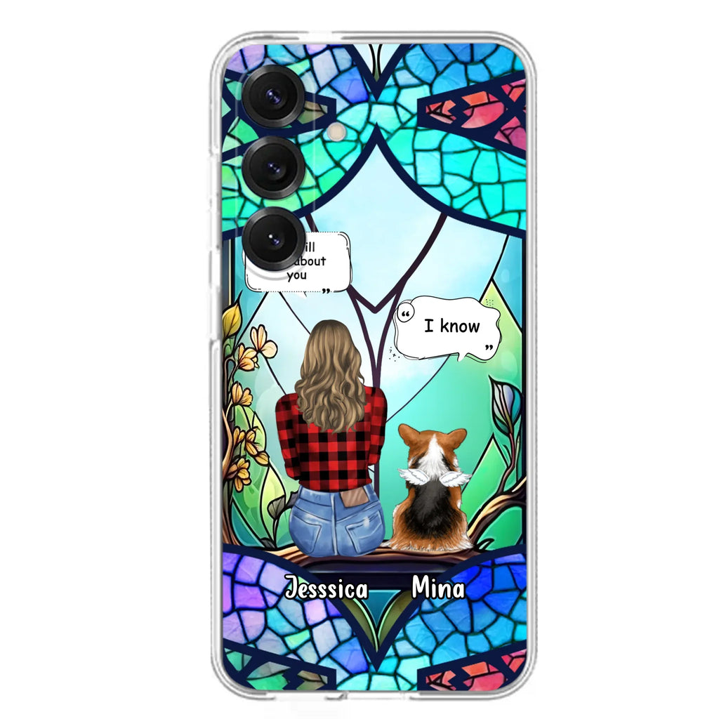 Custom Personalized Memorial Pet Phone Case - Memorial Gift Idea For Dog/ Cat/ Rabbits Owners - Up to 3 Dogs/ Cats/ Rabbits - Case For iPhone And Samsung