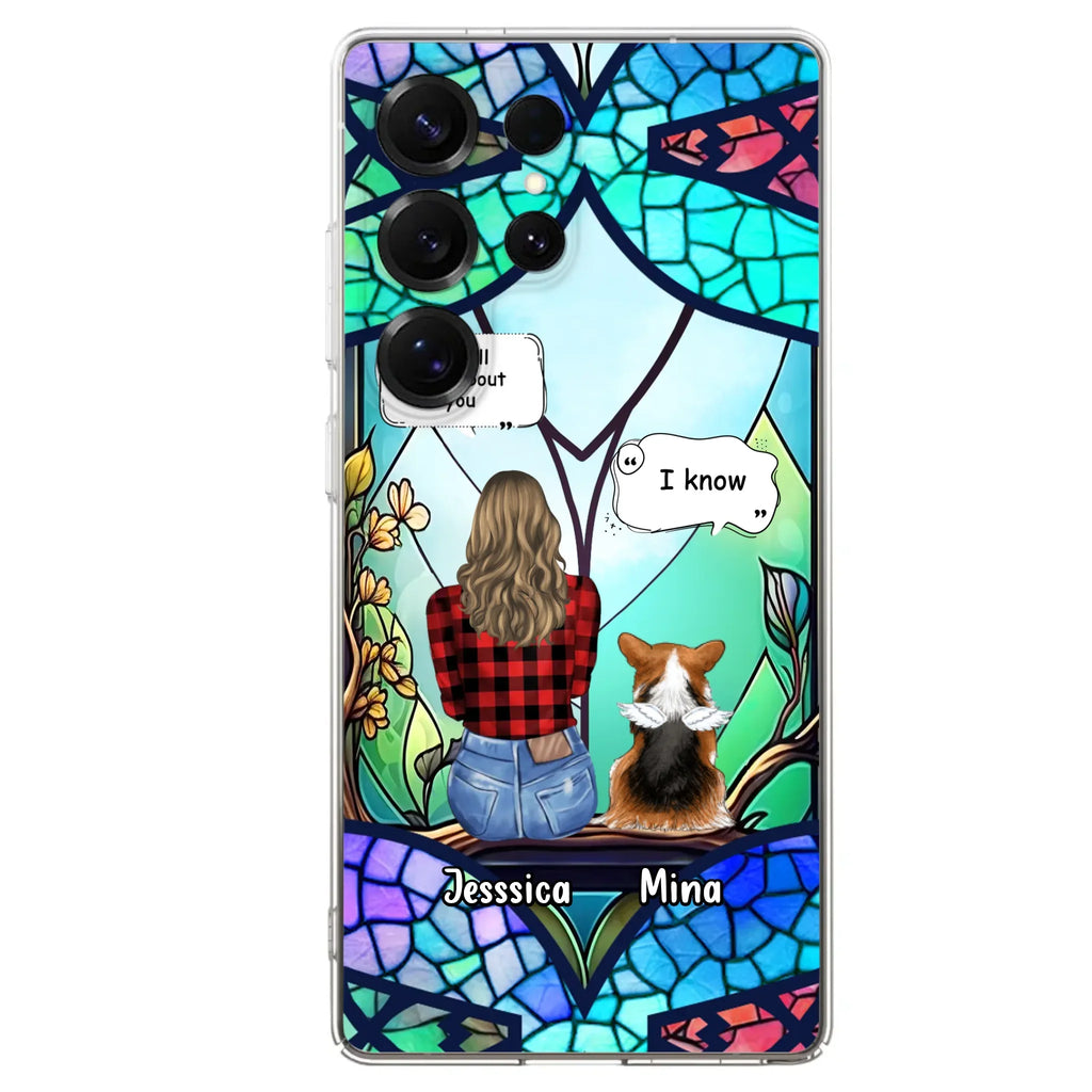 Custom Personalized Memorial Pet Phone Case - Memorial Gift Idea For Dog/ Cat/ Rabbits Owners - Up to 3 Dogs/ Cats/ Rabbits - Case For iPhone And Samsung