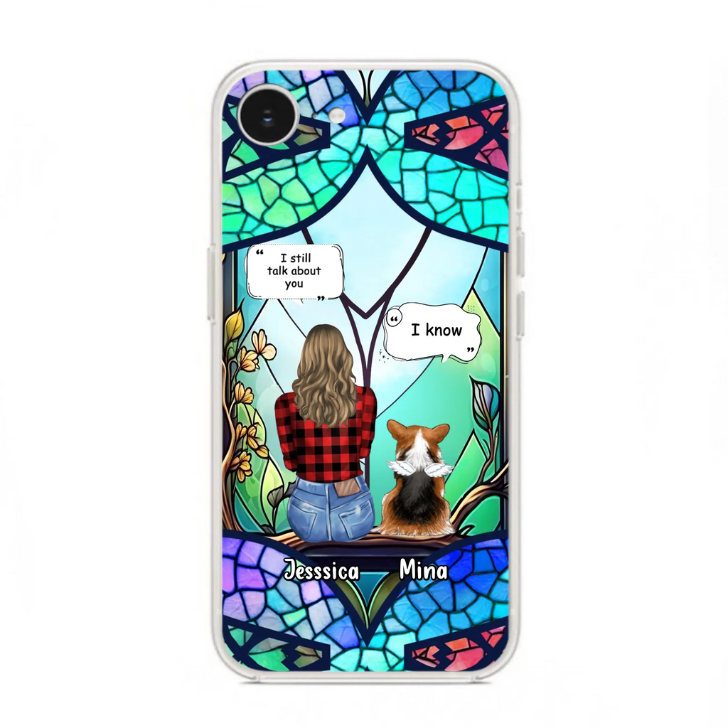 Custom Personalized Memorial Pet Phone Case - Memorial Gift Idea For Dog/ Cat/ Rabbits Owners - Up to 3 Dogs/ Cats/ Rabbits - Case For iPhone And Samsung