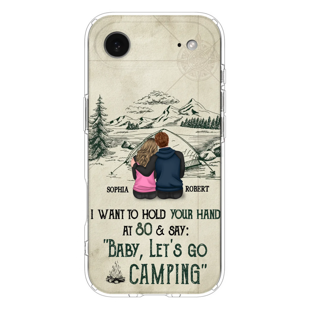 Custom Personalized Couple Phone Case - Gift Idea For Couple - Case For iPhone/Samsung - Baby Let's Go Camping
