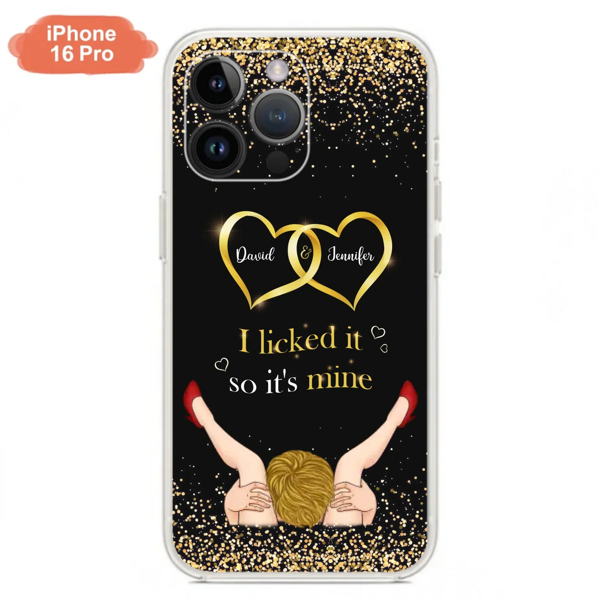 Custom Personalized Couple Phone Case - Gift Idea For Couple/Valentines Day - I Licked It So It's Mine - Case For iPhone/Samsung