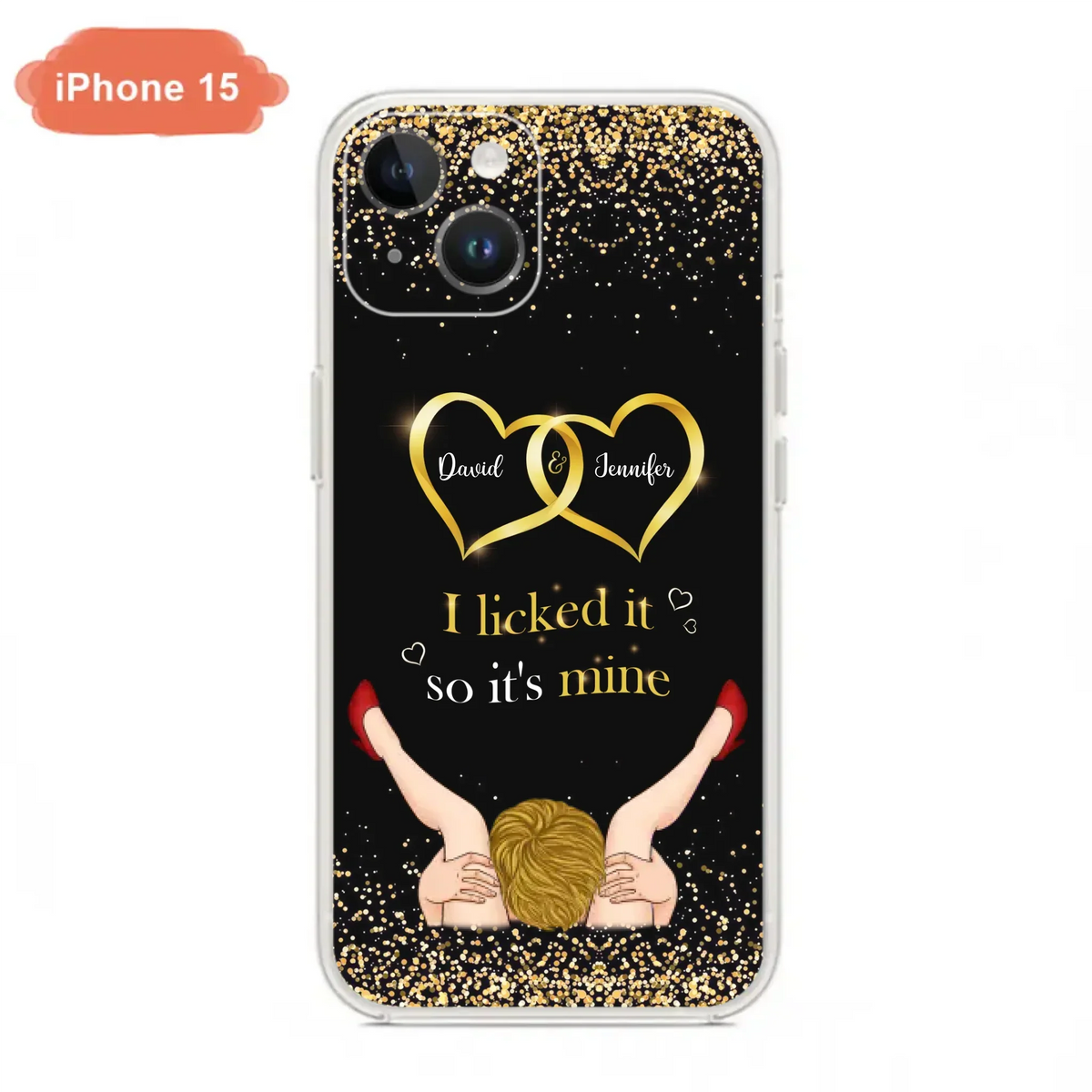 Custom Personalized Couple Phone Case - Gift Idea For Couple/Valentines Day - I Licked It So It's Mine - Case For iPhone/Samsung