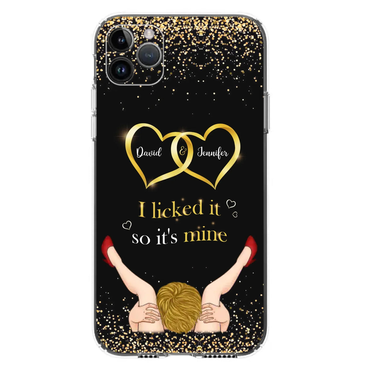 Custom Personalized Couple Phone Case - Gift Idea For Couple/Valentines Day - I Licked It So It's Mine - Case For iPhone/Samsung