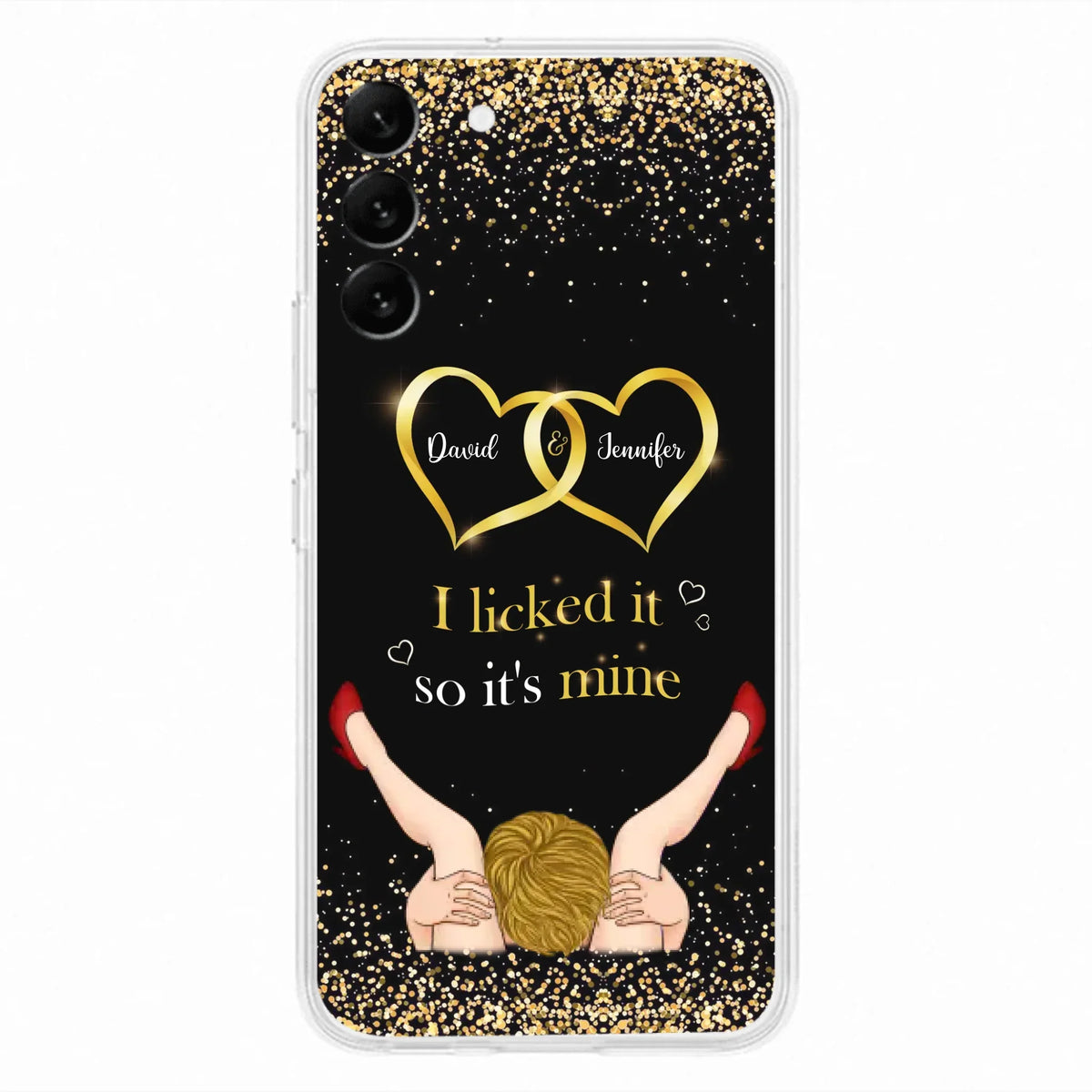 Custom Personalized Couple Phone Case - Gift Idea For Couple/Valentines Day - I Licked It So It's Mine - Case For iPhone/Samsung
