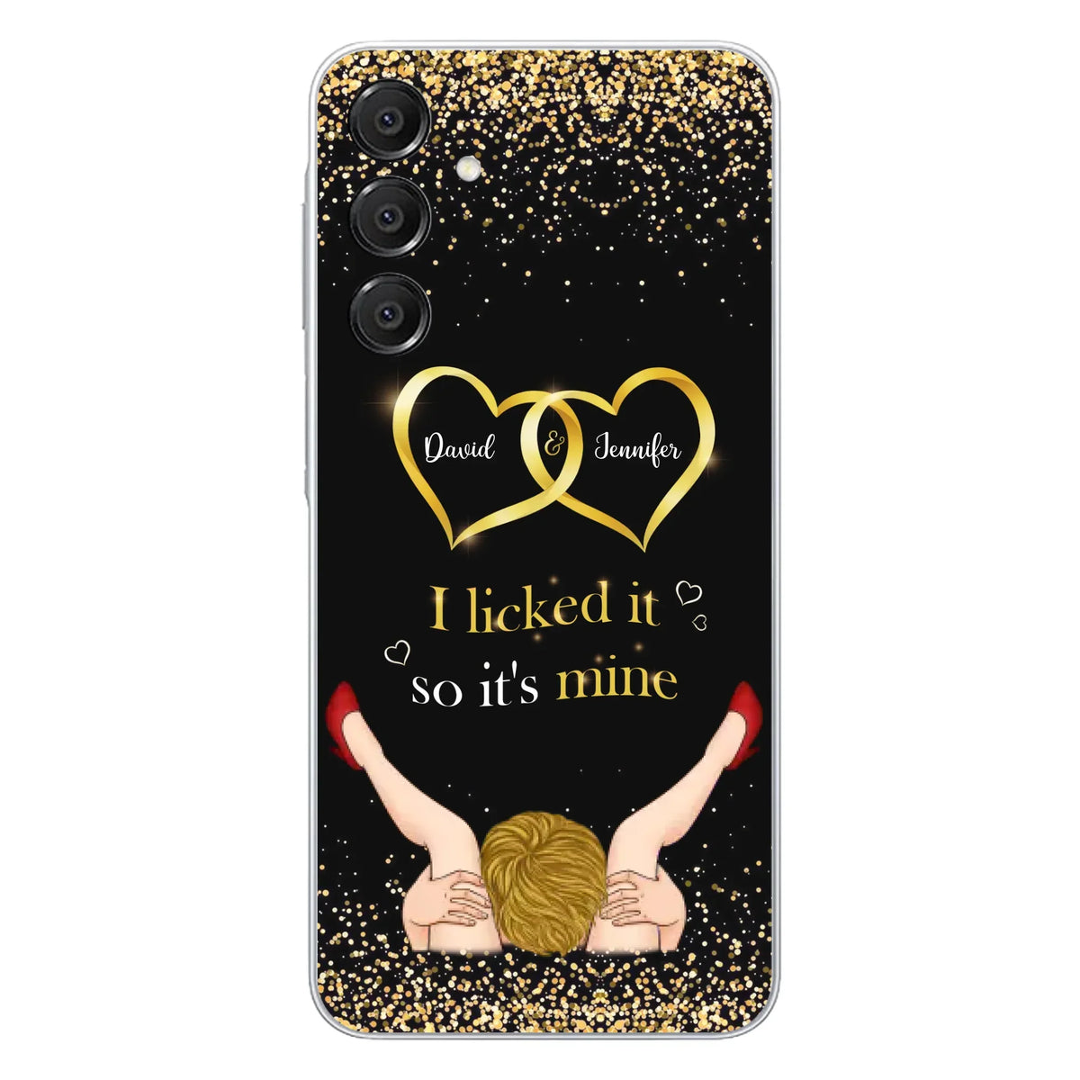 Custom Personalized Couple Phone Case - Gift Idea For Couple/Valentines Day - I Licked It So It's Mine - Case For iPhone/Samsung