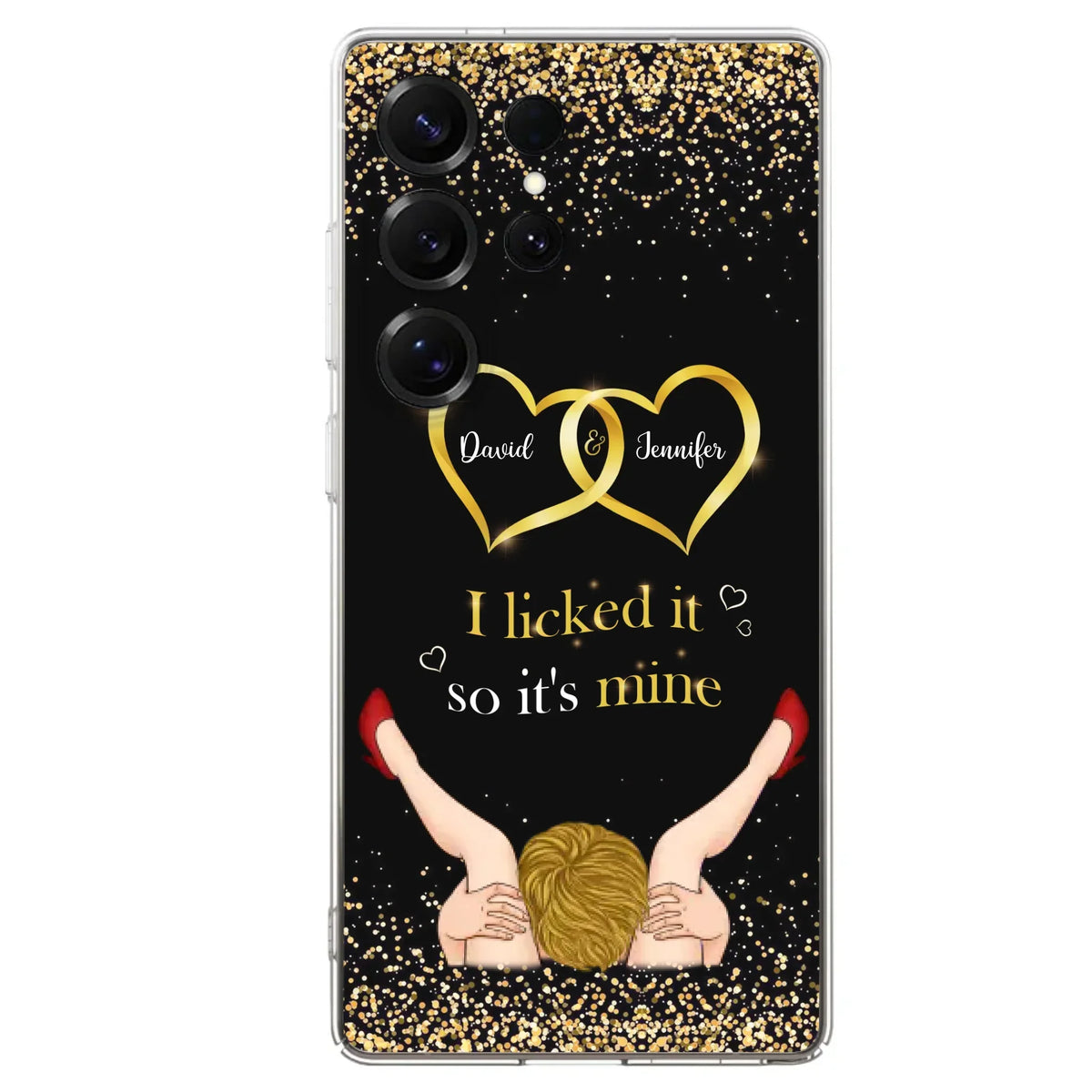 Custom Personalized Couple Phone Case - Gift Idea For Couple/Valentines Day - I Licked It So It's Mine - Case For iPhone/Samsung