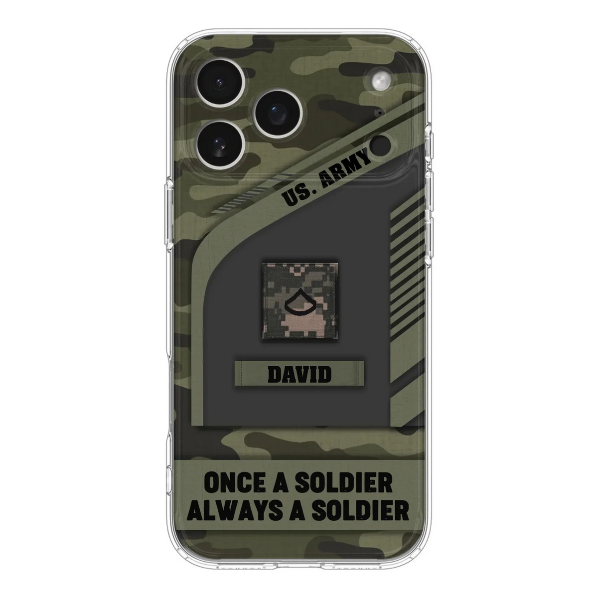 Custom Personalized Veteran Phone Case - Gift Idea For Veteran/Veterans Day - Once A Soldier Always A Soldier - Case for iPhone/Samsung