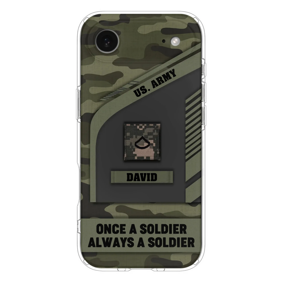 Custom Personalized Veteran Phone Case - Gift Idea For Veteran/Veterans Day - Once A Soldier Always A Soldier - Case for iPhone/Samsung