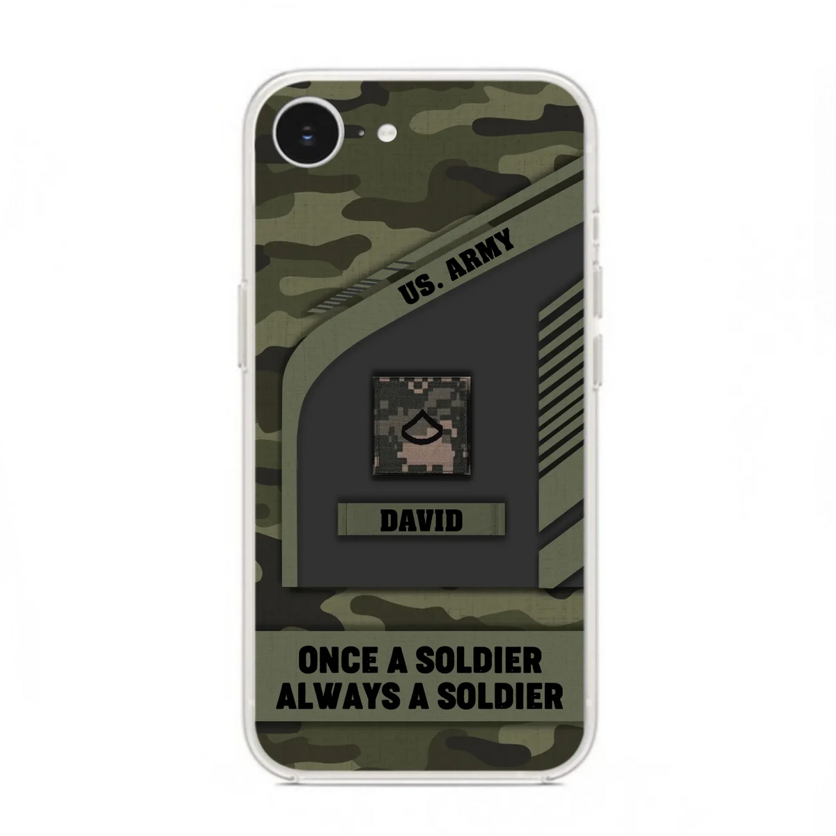 Custom Personalized Veteran Phone Case - Gift Idea For Veteran/Veterans Day - Once A Soldier Always A Soldier - Case for iPhone/Samsung